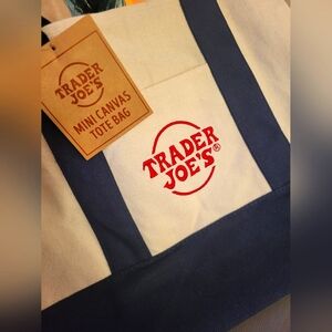 Blue Trader Joes Mini Tote